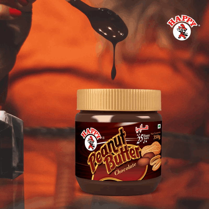 HAPPY PEANUT BUTTER | CHOCOLATE | HIGH PROTEIN | 350 gm