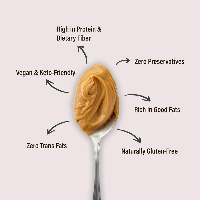 HAPPY PEANUT BUTTER | CREAMY | HIGH PROTEIN | 1 Kg
